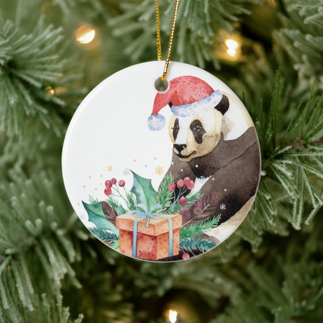 Ornamento De Cerâmica Zhen Zhen, o Natal do Panda (Árvore)