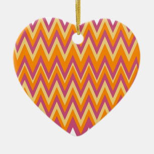 Ornamento De Cerâmica Ziguezague tribal asteca