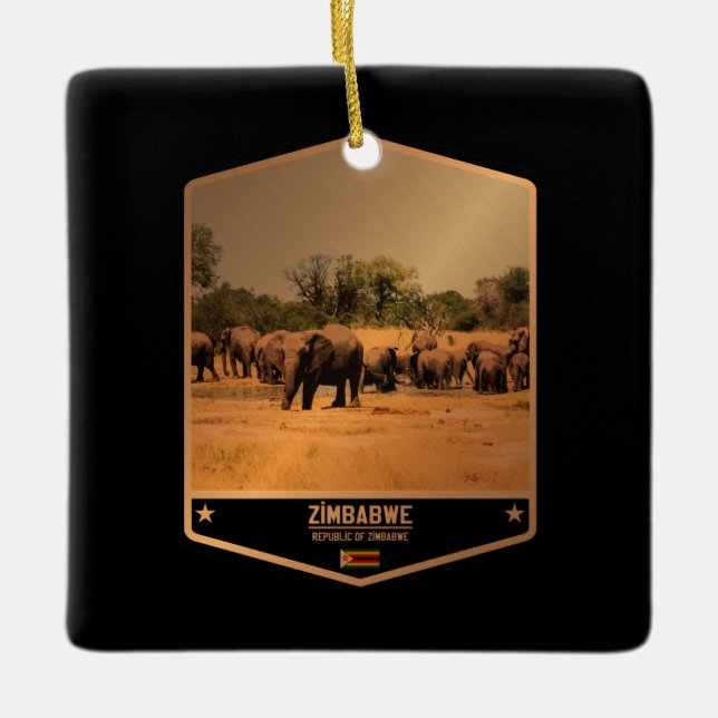 Ornamento De Cerâmica Zimbabué (Frente)
