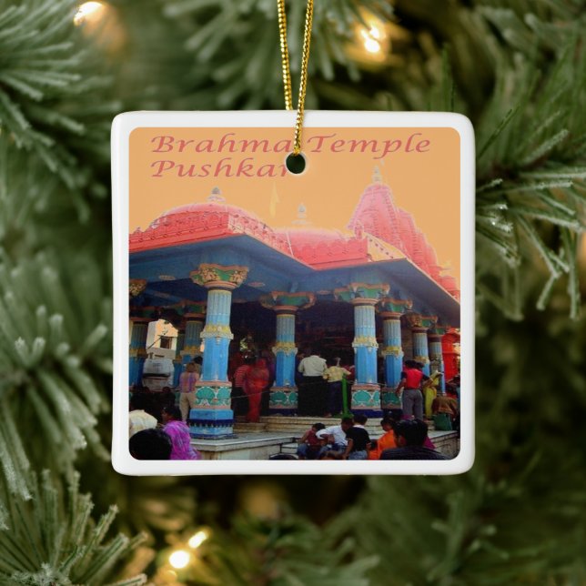 Ornamento De Cerâmica zIN20 Brahma Temple PUSHKAR, Índia, Ásia, (Árvore)