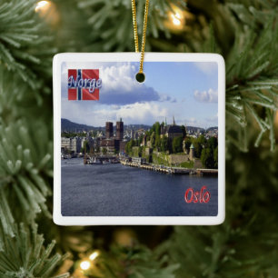 Ornamento De Cerâmica zNO004 OSLO, Noruega, Europa,