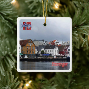 Ornamento De Cerâmica zNO010 STAVANGER, Noruega, Europa,