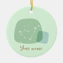 Ornamento De Cerâmica Zodiac Capricorn