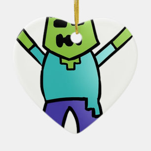 Ornamento De Cerâmica Zombi