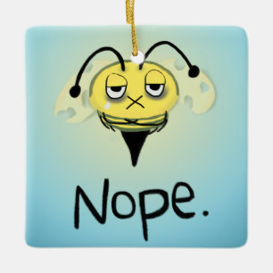 Ornamento De Cerâmica Zombie Bee/Zom-BEE - Dá-Me NOPE.