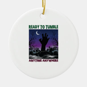 Ornamento De Cerâmica Zombie Mão Pronta Tombamento Halloween Cemitério L