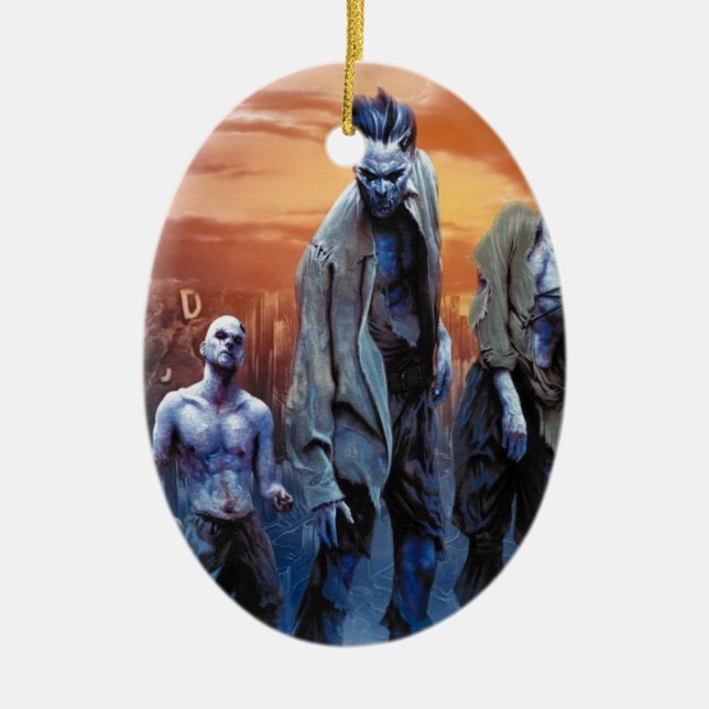 Ornamento De Cerâmica Zombis! (Frente)