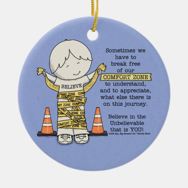 Ornamento De Cerâmica Zona de conforto (Frente)