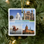 Ornamento De Cerâmica zPK004 KARACHI, MAZAR, QUAID, Paquistão,<br><div class="desc">Aqui você encontrará o souvenir das suas férias. Esta categoria contém lembranças de muitos locais no Paquistão. (zPK004 KARACHI, MAZAR, QUAID, Paquistão, Ásia, ornamento cerâmico). Amplie amigos e parentes com as lembranças únicas de sua viagem de excelente. Tente-nos. #LeoPepeDesign - praia de clifton, salão livre, república islâmica asiática do paquistão,...</div>