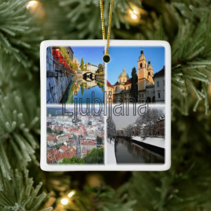 Ornamento De Cerâmica zSI016 LJUBLJANA, Eslovênia, Europa