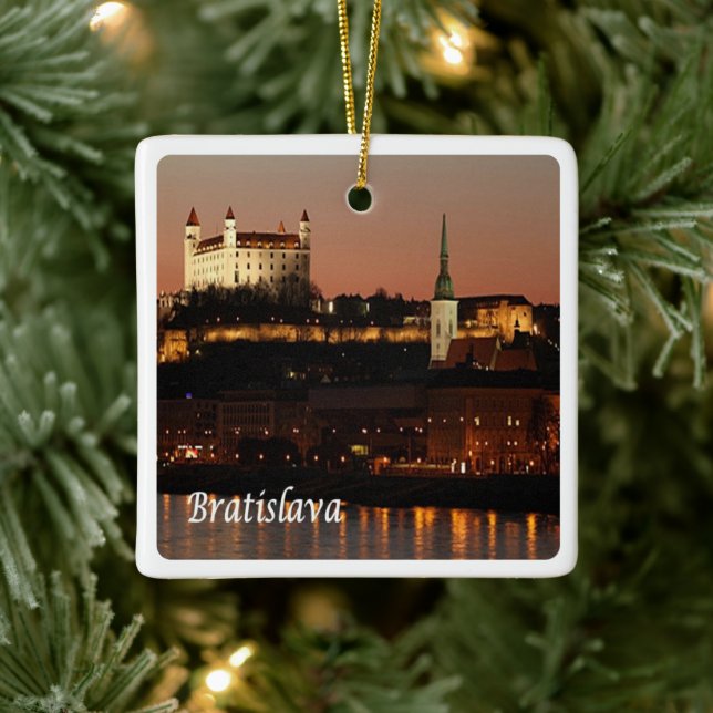 Ornamento De Cerâmica zSK005 BRATISLAVA, Eslováquia, Europa, (Árvore)