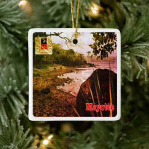 Ornamento De Cerâmica zT003 MAYOTTE, Praia, África,