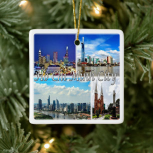 Ornamento De Cerâmica zVN013 HO CHI MINH City SAIGON, Mosaico,