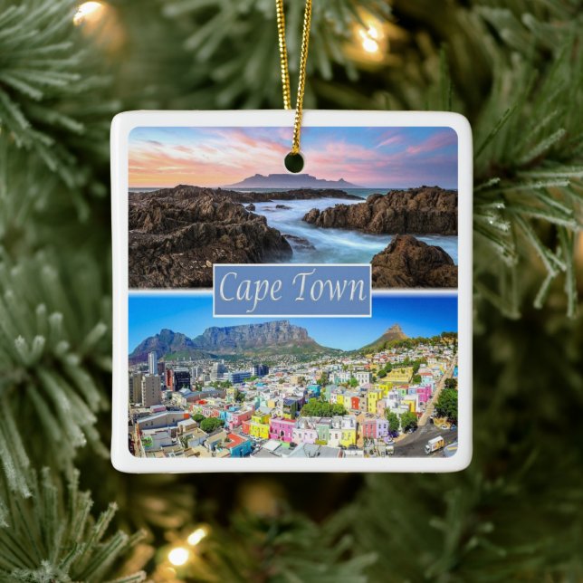 Ornamento De Cerâmica ZZA033 CAPE TOWN, África do Sul, (Árvore)