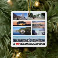ZZW019 ZIMBABWE I Love, Mosaico, África,
