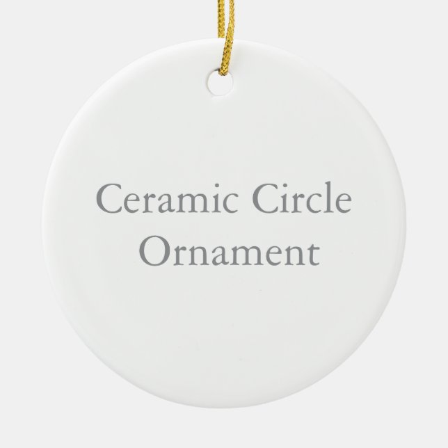Ornamento de Círculo de Cerâmica (Frente)