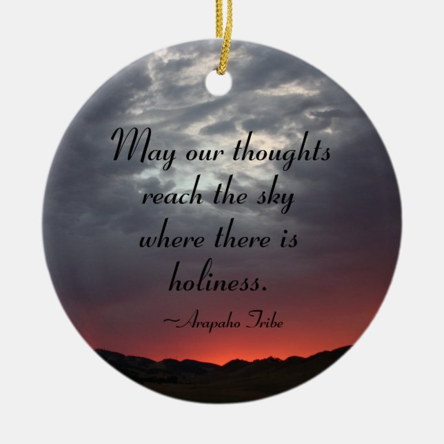 Ornamento de Citação do Arapaho Indiano (Frente)