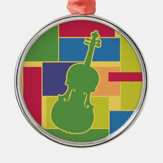 Ornamento de Colorblocks da viola (Frente)