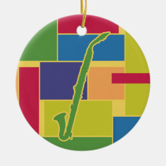 Ornamento de Colorblocks do clarinete do alto