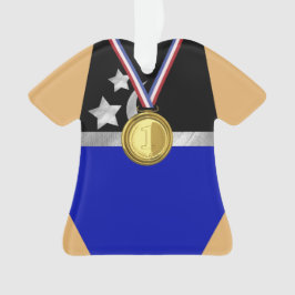 Ornamento de Cor Manteiga Personalizada do Gymnast