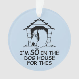 ornamento de cor personalizado da CASA DOG