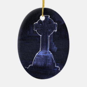 Ornamento de Cross Gravestone