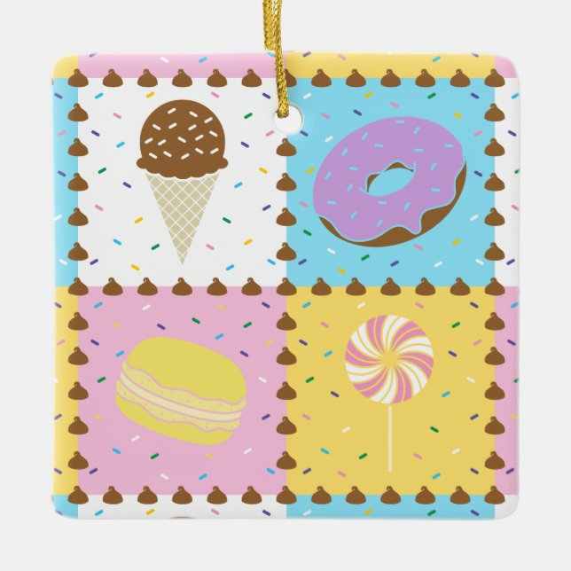 Ornamento de Desenhos Doces (Frente)