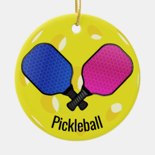 Ornamento de Design de Bola de Pickleball