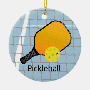 Ornamento de Design de Seletor de Bola de Pickleba