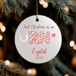 Ornamento de Enfermeiro Personalizado 2025, presen