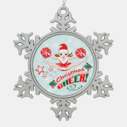 Ornamento De Estanho Floco De Neve Alegria de Natal