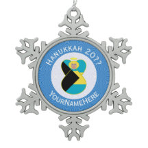 Anjo Loiro das Bahamas Bandeira de Hanukkah Person