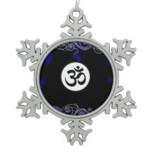 Azul Hindu sagrado do símbolo de Aum