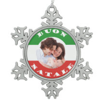 Enfeites de natal de Foto da Família Italiana-Amer
