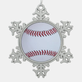 Ornamento De Estanho Floco De Neve Esportes do basebol