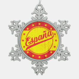 Ornamento De Estanho Floco De Neve Global Traveler - España | ESPANHA