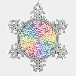 Ornamento De Estanho Floco De Neve Go Soul!