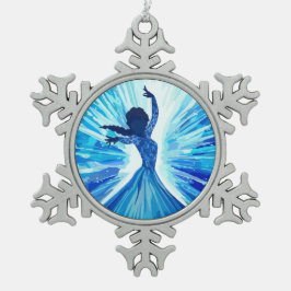 Ornamento De Estanho Floco De Neve Let It Go