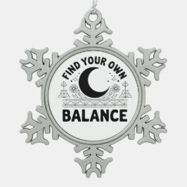 Ornamento De Estanho Floco De Neve Localize seu próprio ímã do carro de equilíbrio