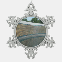 Ornamento De Estanho Floco De Neve Muro da Liberdade do Memorial da II Guerra Mundial