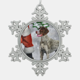 Ornamento De Estanho Floco De Neve Natal do Ponteiro de Curta-Metragem Alemão