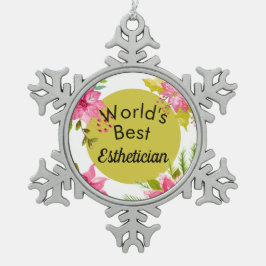 Ornamento De Estanho Floco De Neve O melhor ornamento estético do mundo