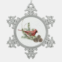 Ornamento Cardinal Vermelho