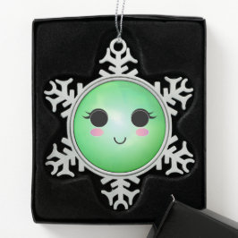 Ornamento De Estanho Floco De Neve Ornamento Cute Snowflake