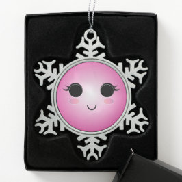 Ornamento De Estanho Floco De Neve Ornamento Cute Snowflake