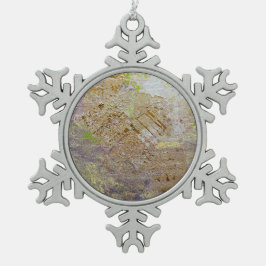 Ornamento De Estanho Floco De Neve Ornamento de Árvore