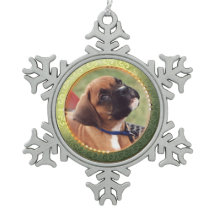 Ornamento Dourado do floco de neve da foto do