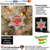 Ornamento Fracionado a Caixas de Coração Floco de