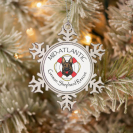 Ornamento De Estanho Floco De Neve Pewter Snowflake Ornament