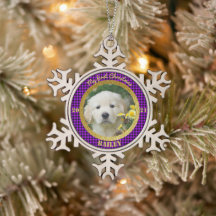 Primeira Foto de Natal personalizada de Puppy